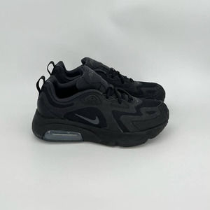 Nike Air Max 200 (GS) Women's Size 8 Triple Black Style # AT5627-001